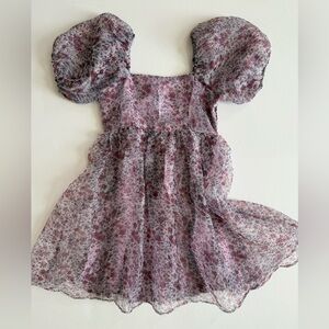 Entro Floral Puff Sleeve Dress
